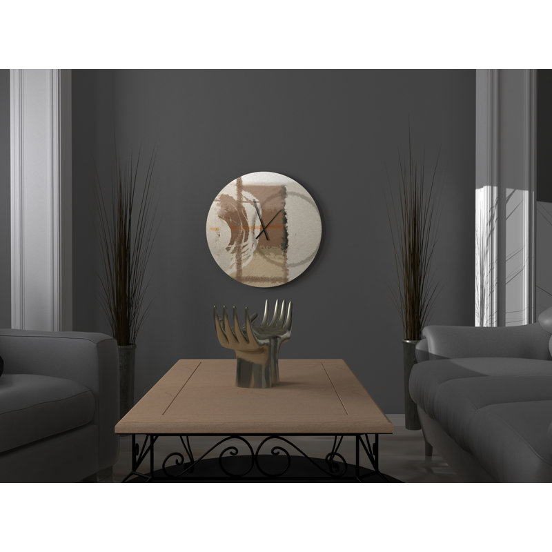 Latitude Run Gorgeous Extraordinary Abstract Metal Wall Clock Wayfair
