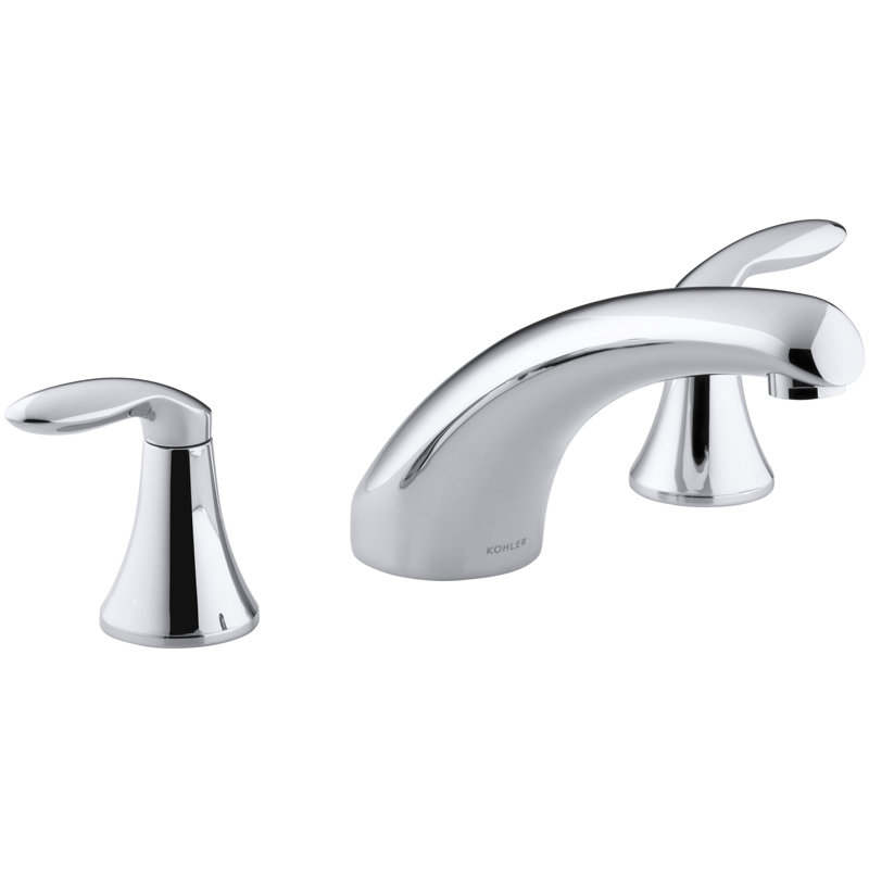 Kohler Coralais Deck Mount Roman Tub Faucet Trim With Lever Handles Wayfair
