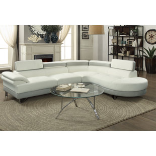 Faux Leather White Sofas You Ll Love Wayfair Quickview