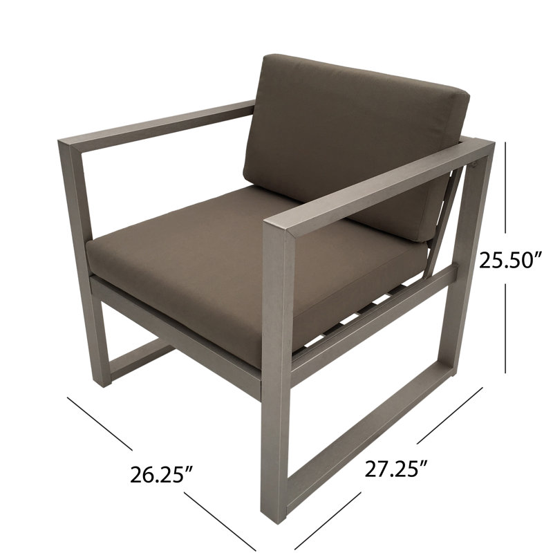 Moore Outdoor 4 Piece Sofa Set With Cushions Reviews Allmodern