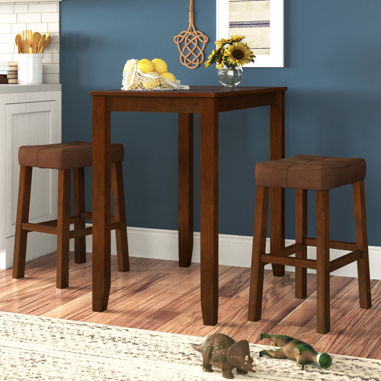 Falmer 2 - Person Counter Height Solid Oak Dining Set