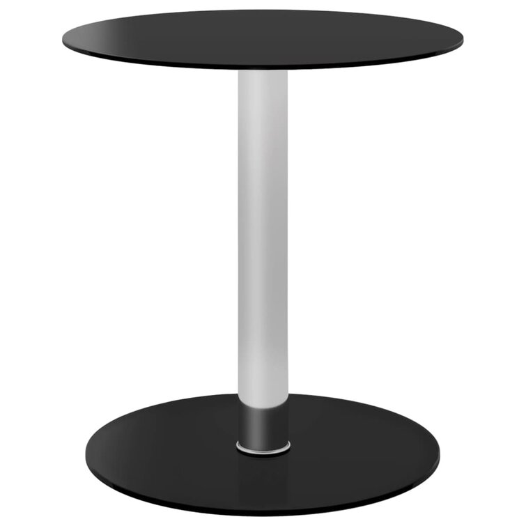 Podium White Round Glass side table