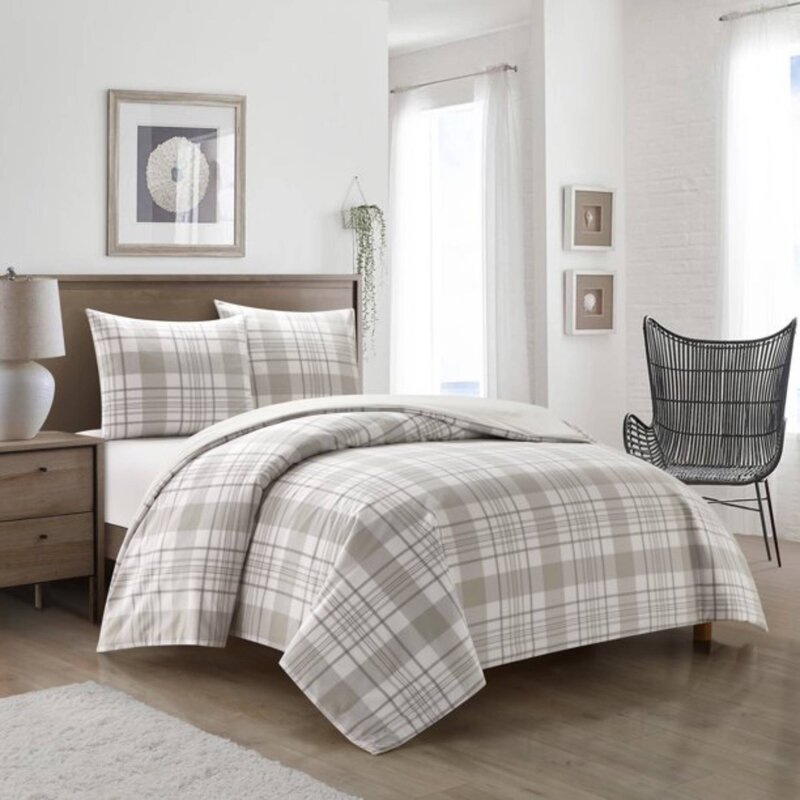 Dearfoams Standard Cotton 3 Piece Comforter Set | Wayfair