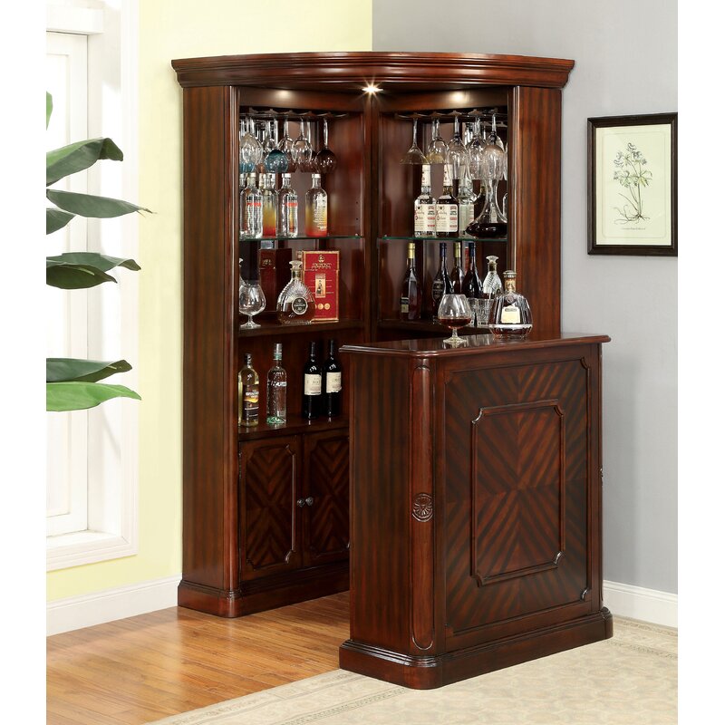 Astoria Grand Deasia Corner Curio Cabinet Reviews Wayfair