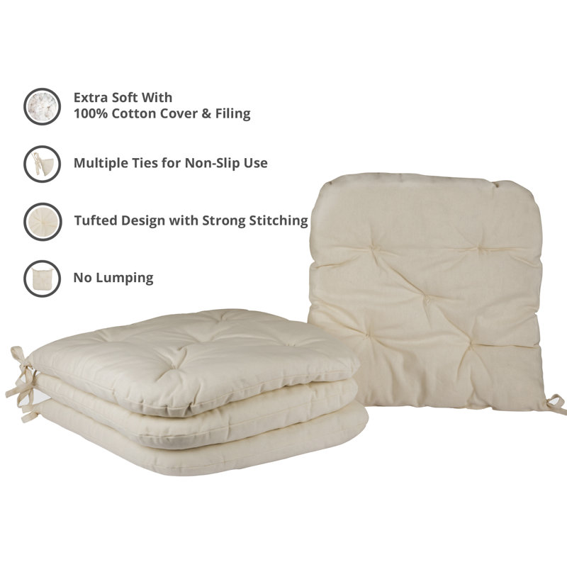 Catereco Cottone Indoor Outdoor Dining Chair Cushion Reviews Wayfair