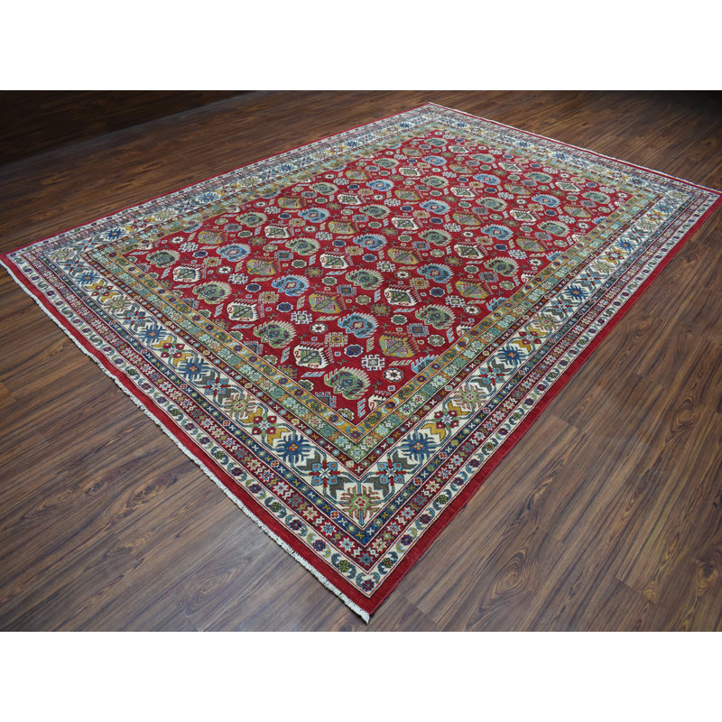 Canora Grey One Of A Kind Cochran Hand Knotted 8 7 X 12 2 Wool Canora Grey One Of A Kind Cochran Hand