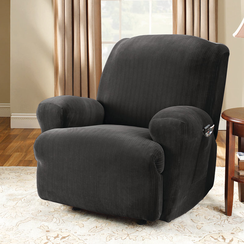 Sure Fit Stretch Pinstripe T Cushion Recliner Slipcover Reviews Sure Fit Stretch Pinstripe T Cushion Recliner Slipcover Reviews Wayfair Ca