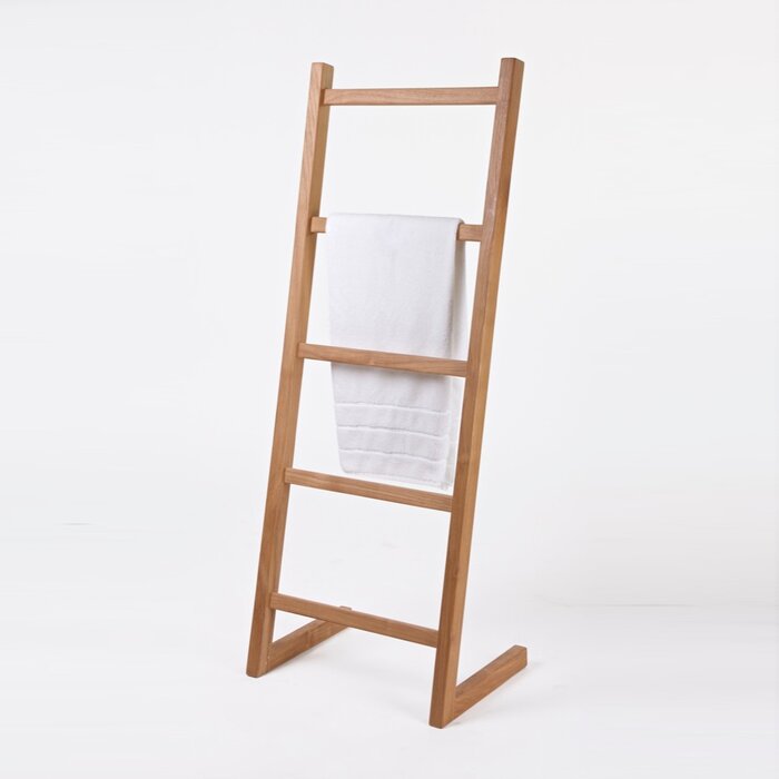 Wrought Studio 59'' Tall Solid Wood Blanket Ladder | Wayfair