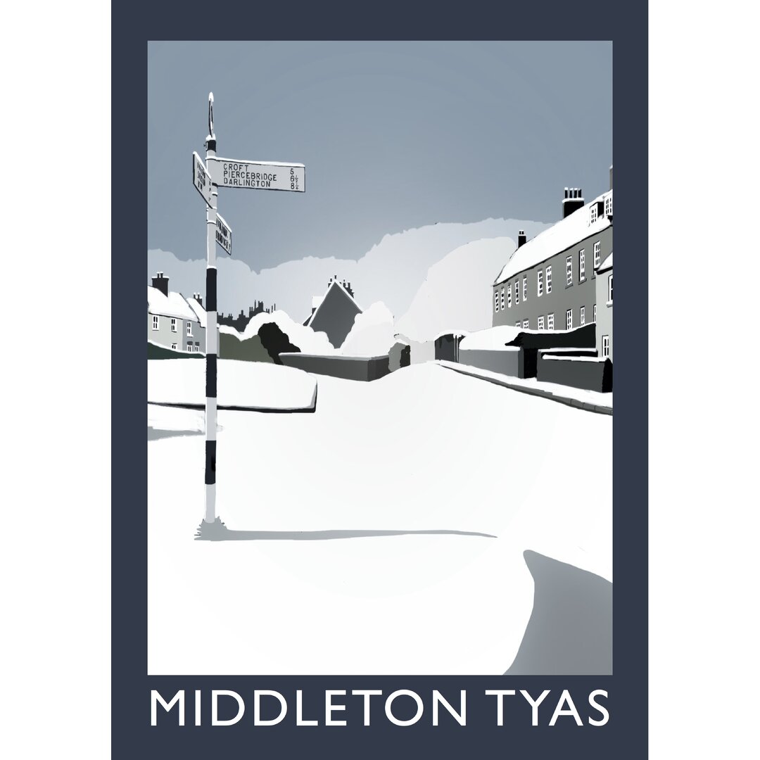 Middleton Tyas in Snow by Richard O'Neil - Graphic Art Print on Paper