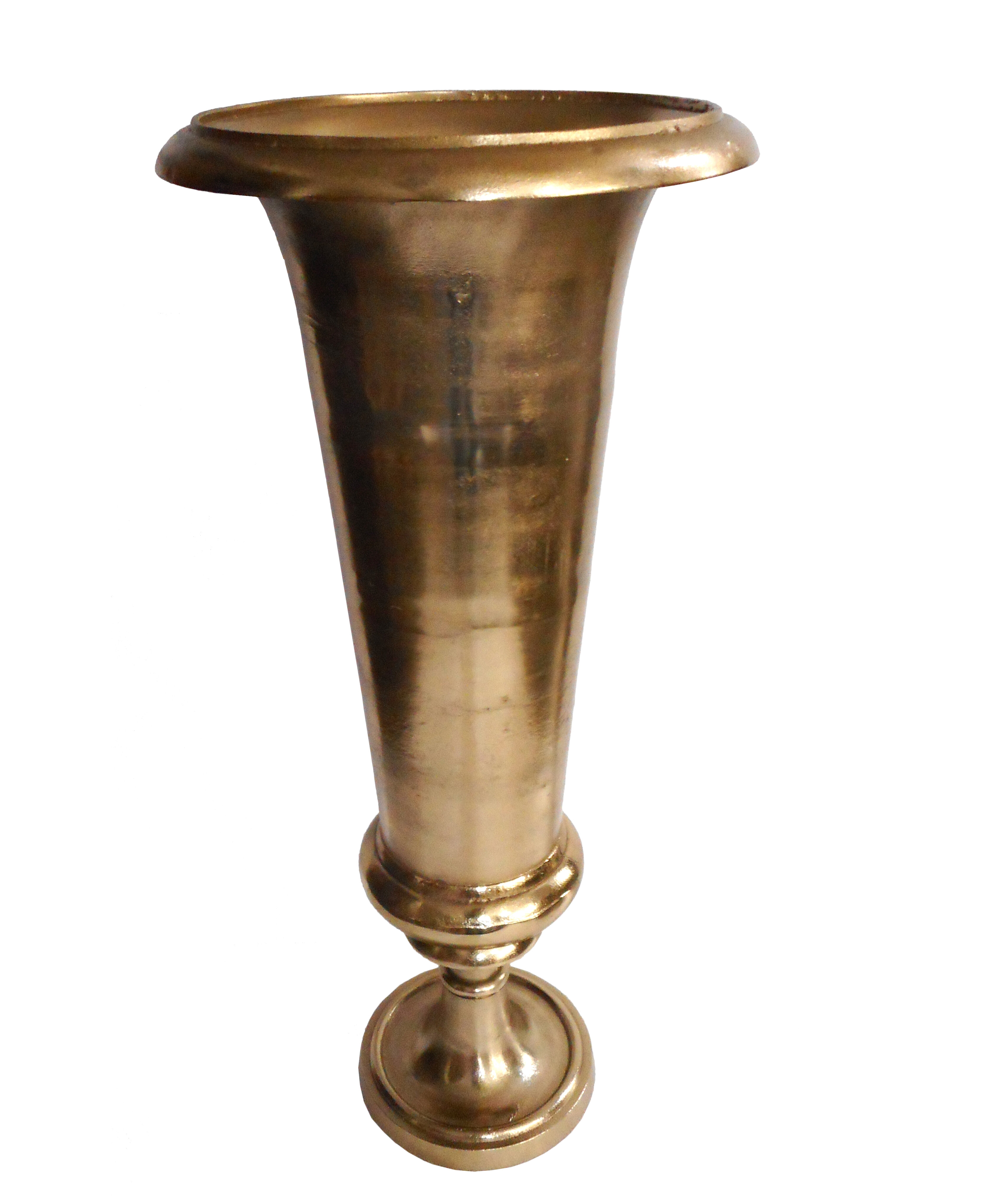 everly quinn laprade gold 319 metal floor vase w