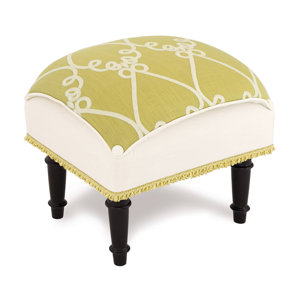 Etta Lime Pillow Top Ottoman by Easter..