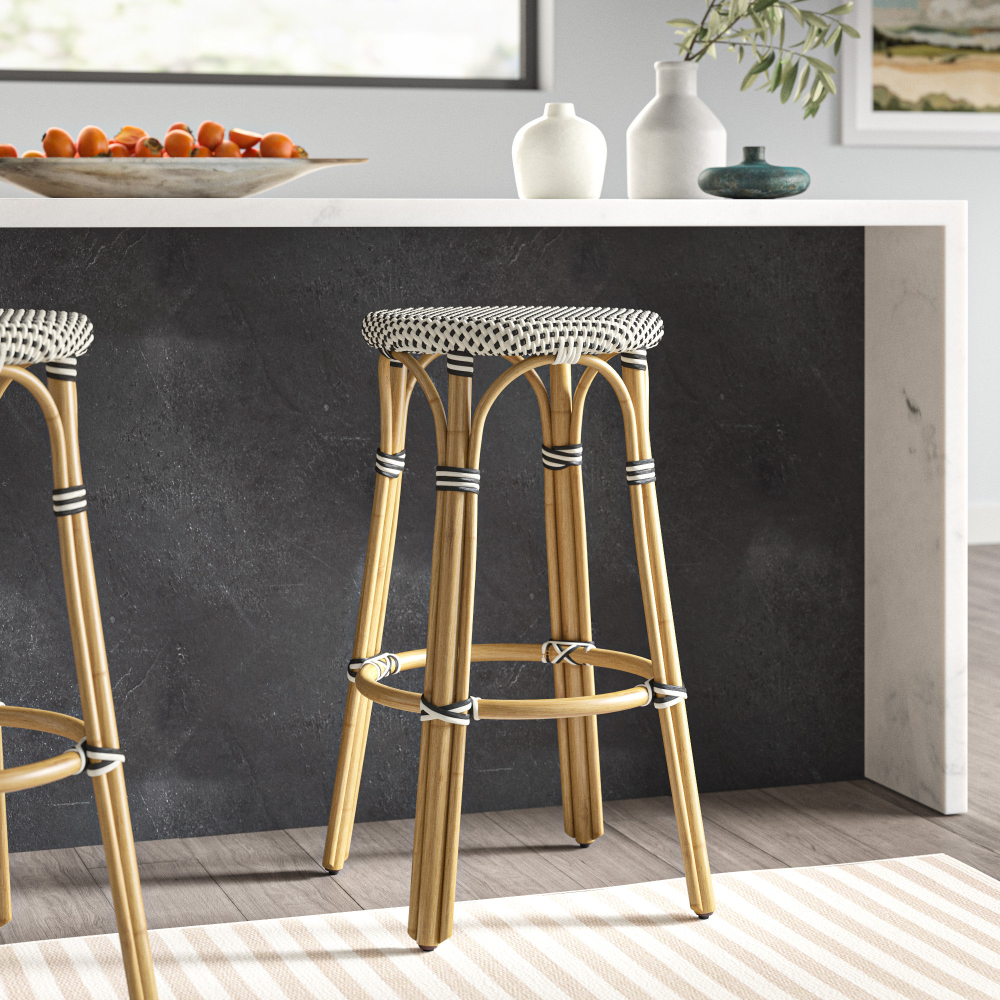 rattan bar stools