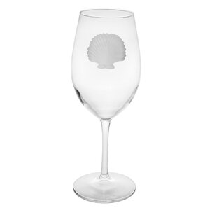 Seashell 18 Oz. All Purpose Wine Glass (Set of 4)