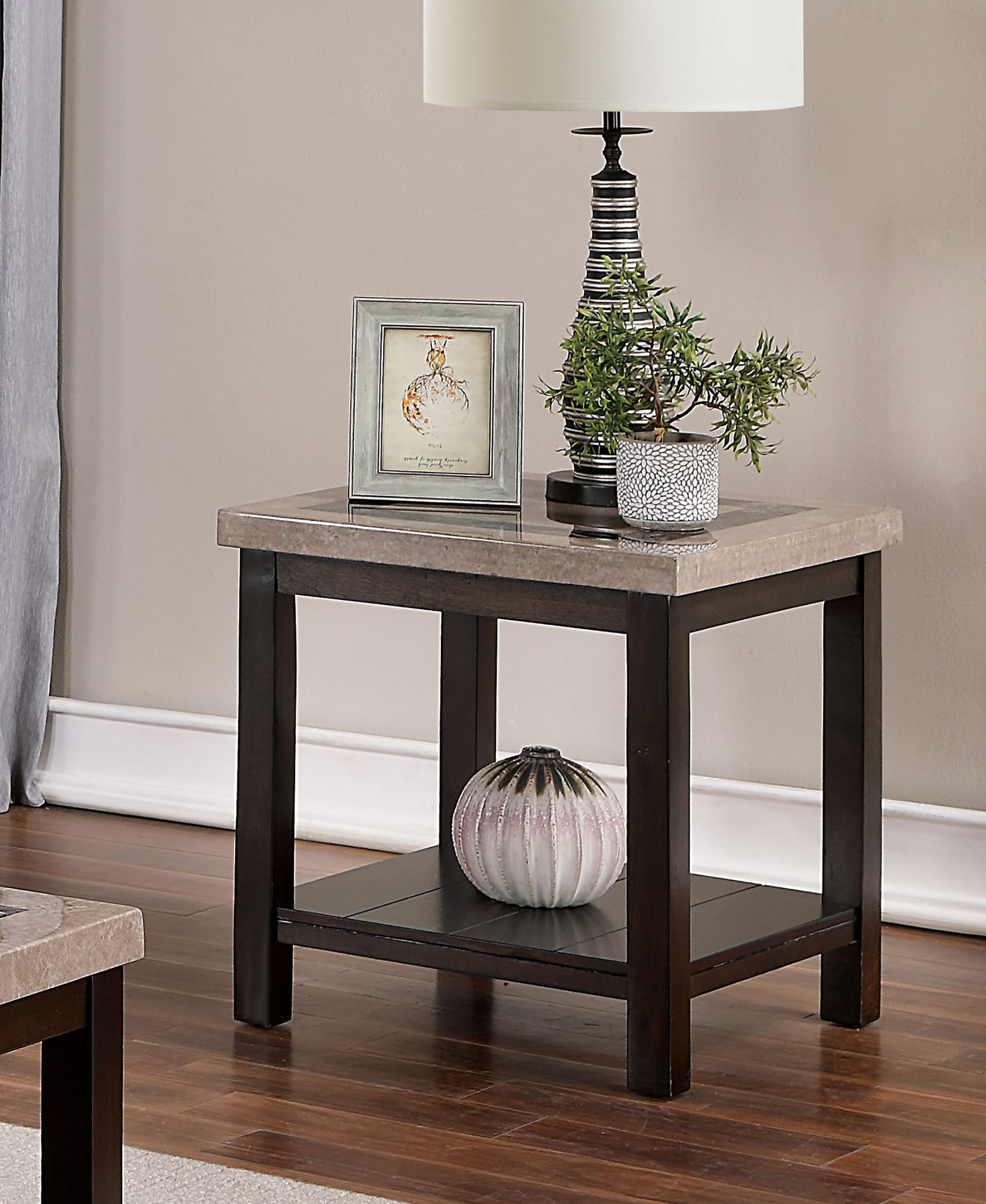 transitional style end tables