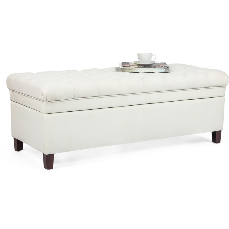 Charlton Home Rodrick 50 Wide Tufted Rectangle Storage Ottoman Reviews Wayfair