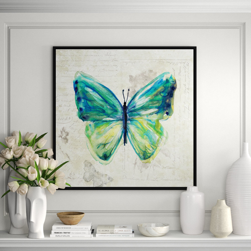 Jbass Grand Gallery Collection Butterfly Sketch Iv Framed Print On Canvas Perigold