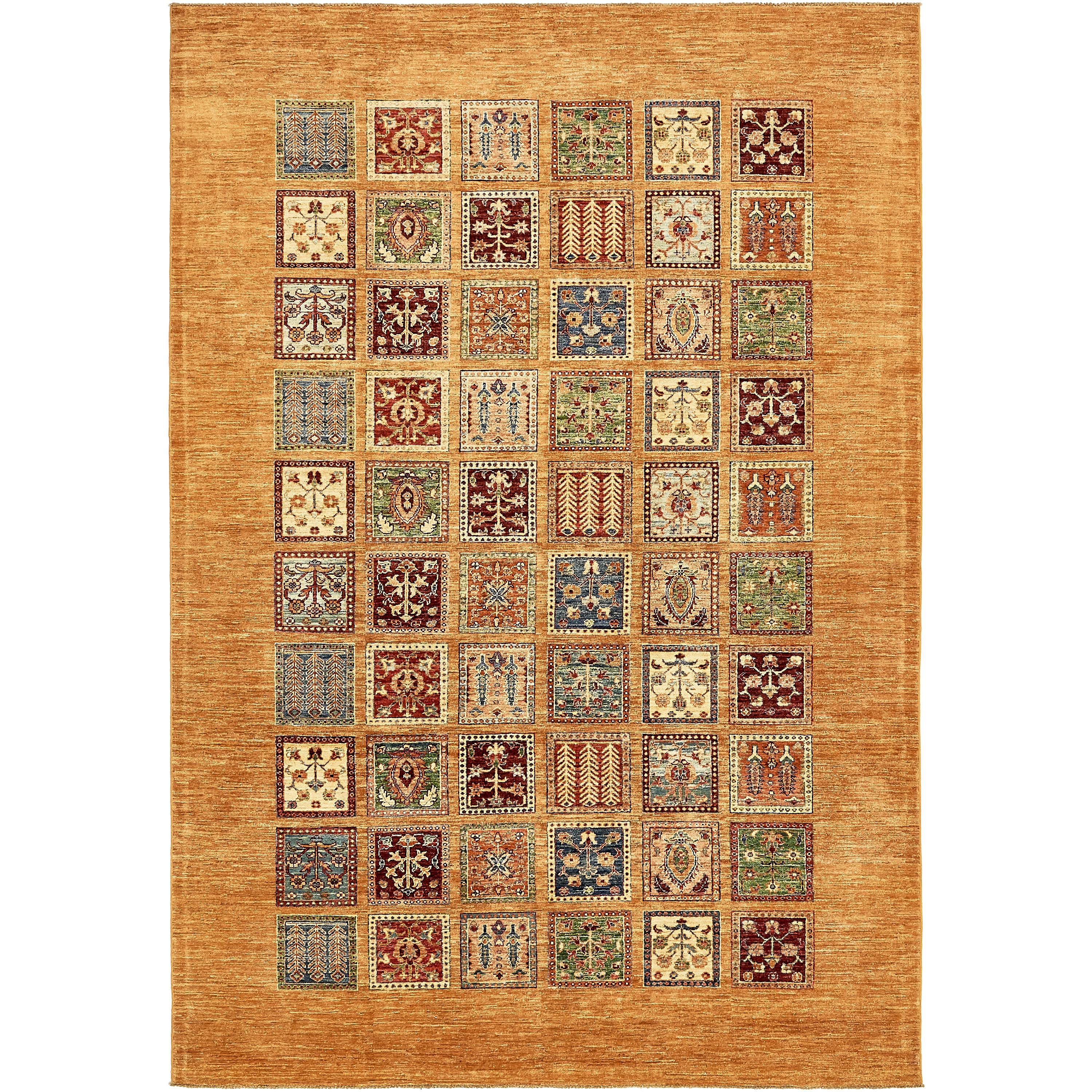 Isabelline e of a Kind Denver Hand Knotted 6 10" x 10 Wool Brown
