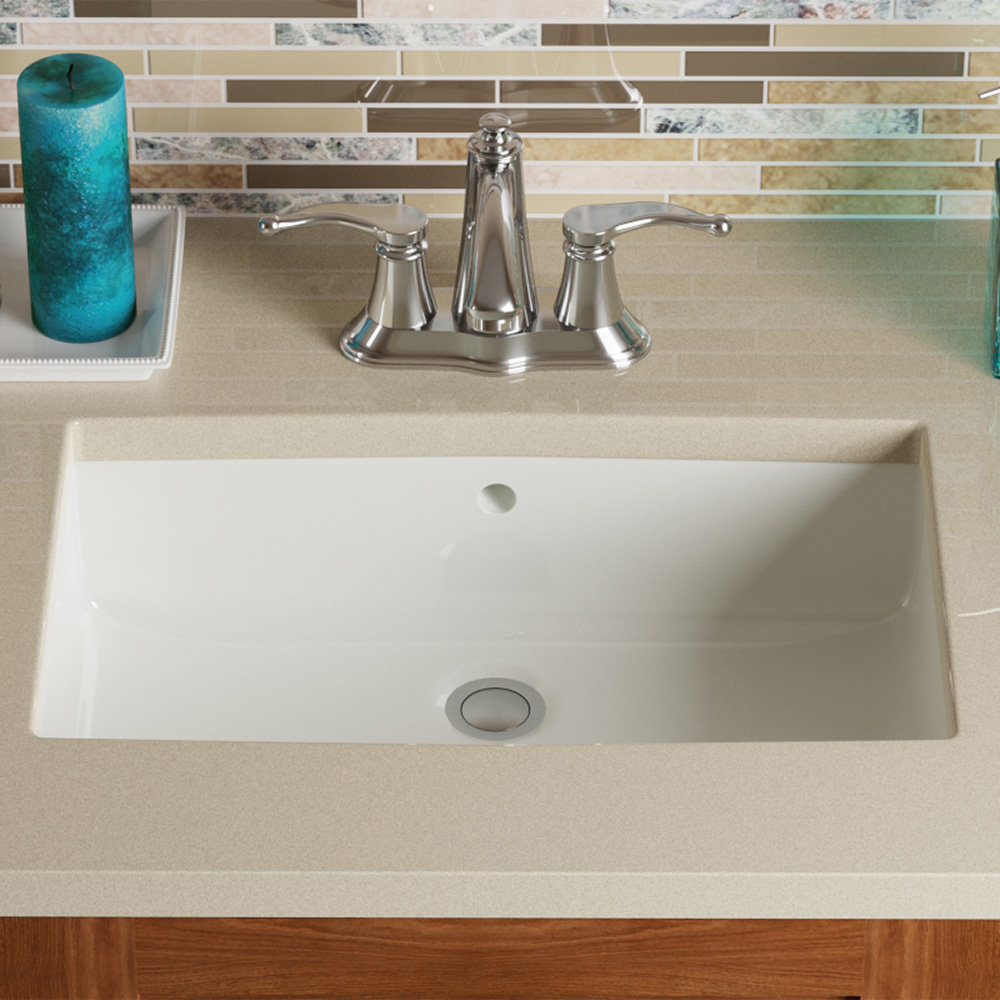 MRDirect Vitreous China Rectangular Undermount Bathroom Sink with
