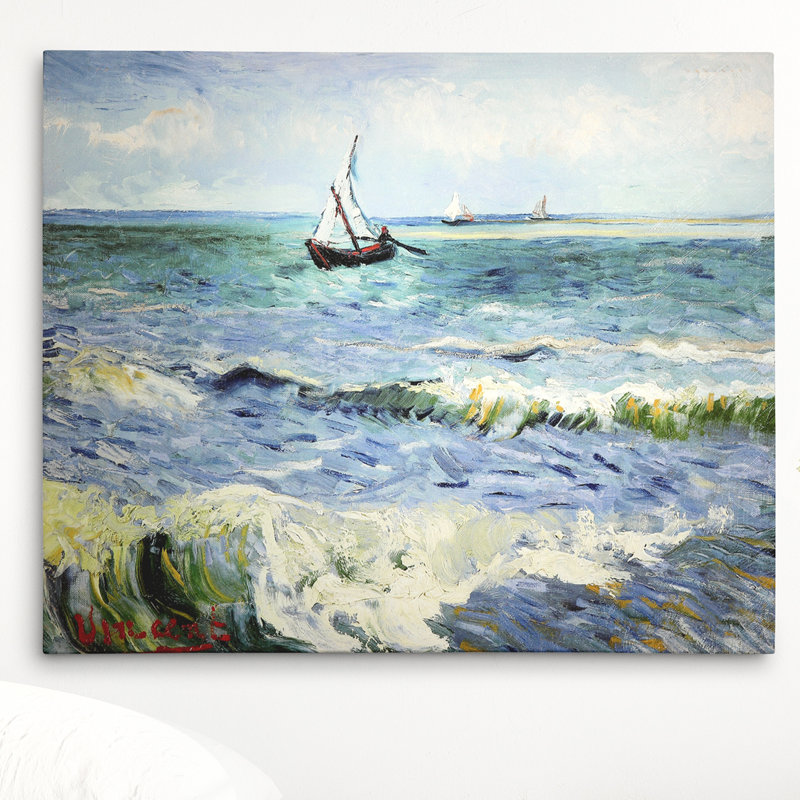 Highland Dunes Seascape At Saintes Maries By Vincent Van Gogh