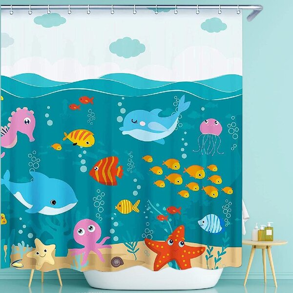 72x72" Waterproof Fabric Bathroom Bus with Christmas Gifts Shower Curtain Liner 