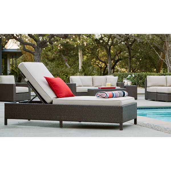 Pocket Beach Bed Lounge With Pillow-Coil Beam Construction 68.9" X 24.8"X 10.2" 