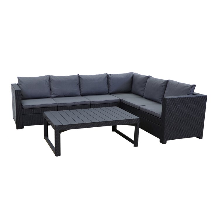 Garten Living 6Sitzer LoungeSet Roderica aus Polyrattan