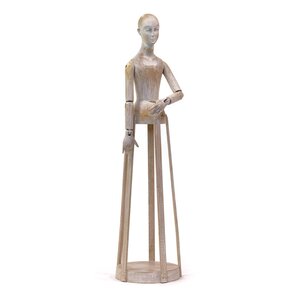 Brown Wood Madame Statue