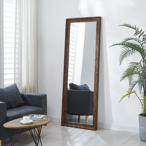 Millwood Pines Goncalvo Wooden Beveled Full Length Mirror Wayfair
