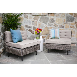 Kenn Armless Chairs with Cushion (Set of 2)