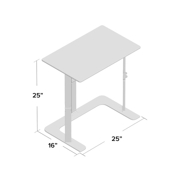 Dark Walnut Spiderlegs Folding Couch Desk Tray Table 25-Inch