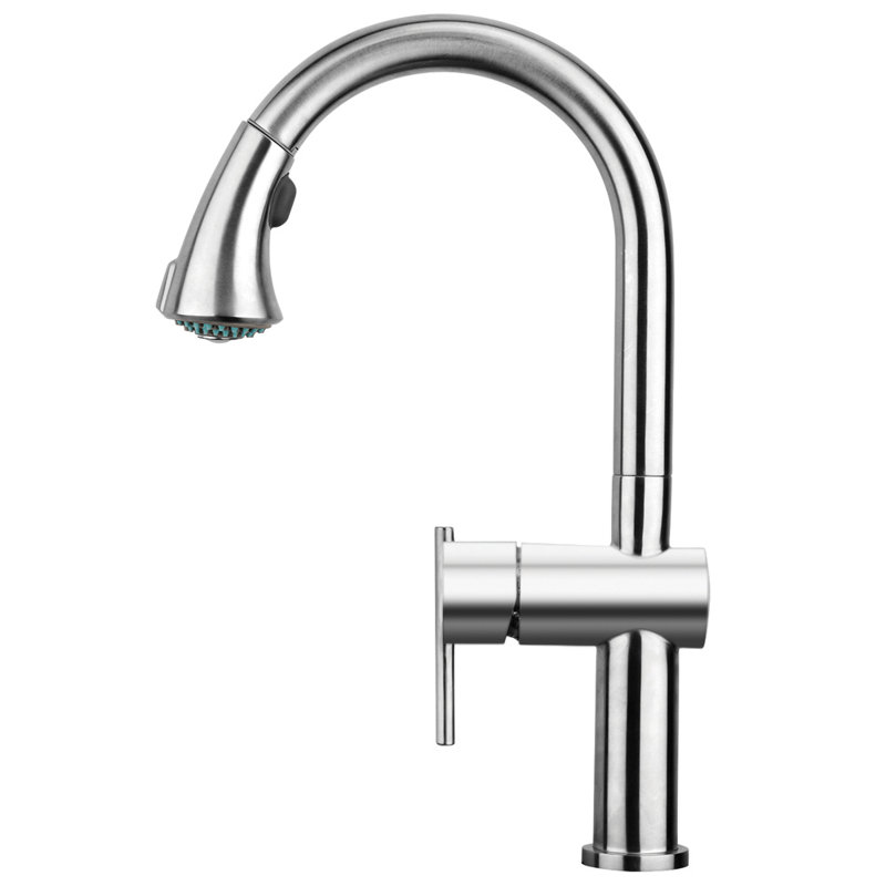 Whitehaus Collection Waterhaus Pull Out Single Handle Kitchen Faucet Wayfair