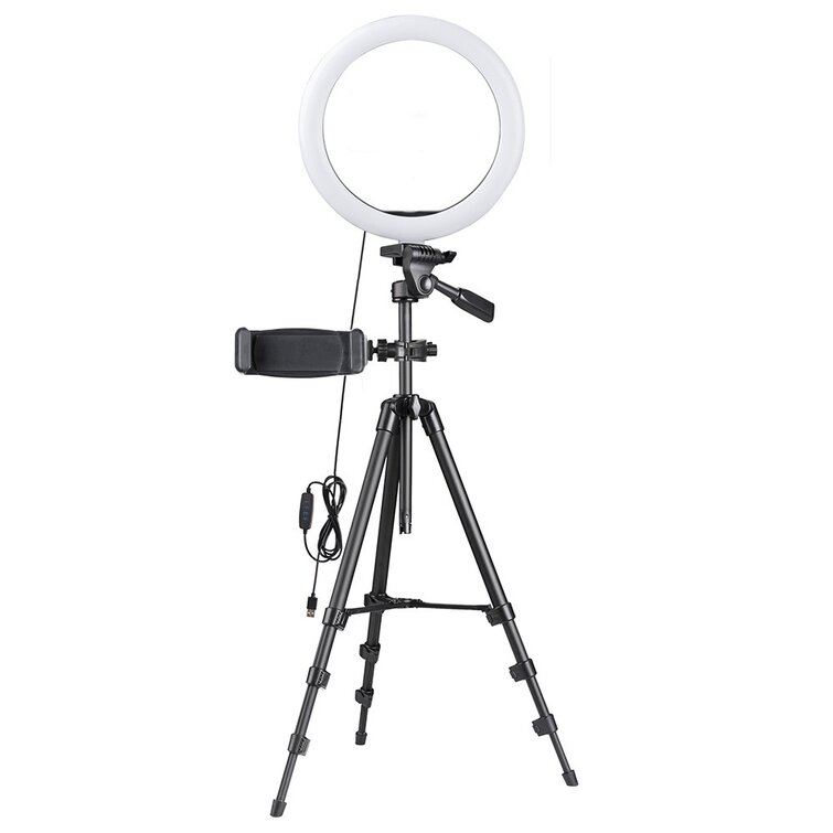 TEXXIS Portable USB Charge LED Camera Phone Photography Selfie Ring Light On-Camera Video Lights 