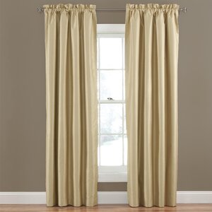 Robichaux Solid Blackout Thermal Rod pocket Single Curtain Panel