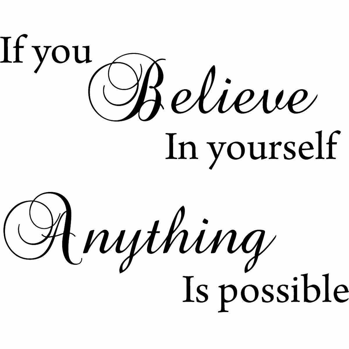 Winston Porter If You Believe in Yourself Anything Is Possible ...