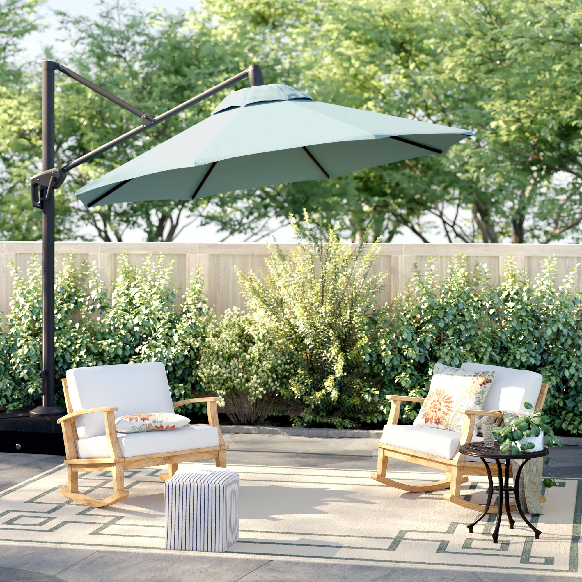 Sol 72 Outdoor Ceylon 10 Cantilever Sunbrella Umbrella Reviews Wayfair