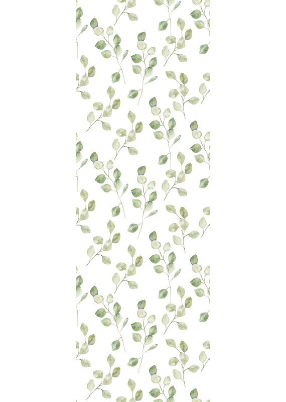 Gracie Oaks Meleri Removable Green Leaves On White Background 8 33
