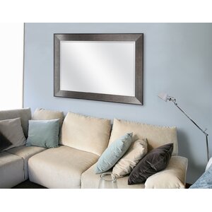 Rectangle Pewter Beveled Wall Mirror