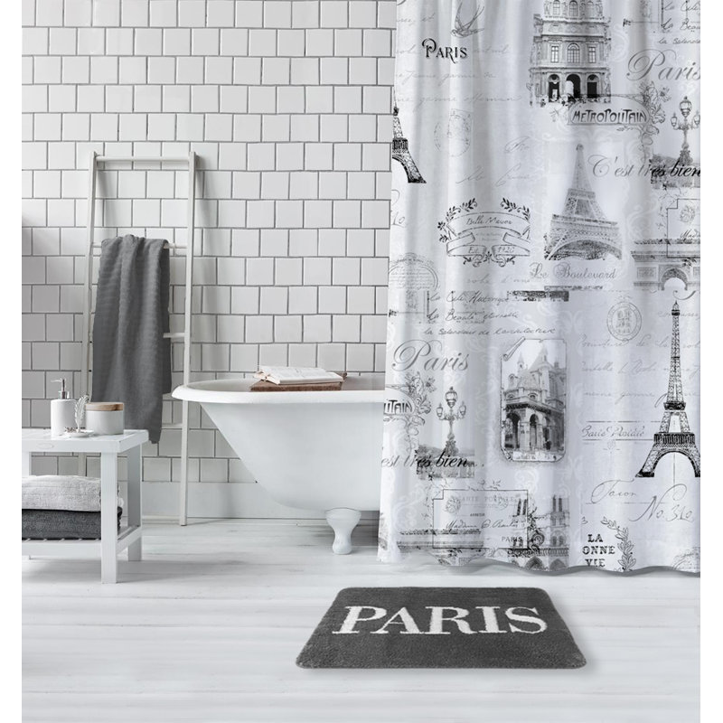 One Allium Way Katniss Paris Bath Rug & Reviews Wayfair
