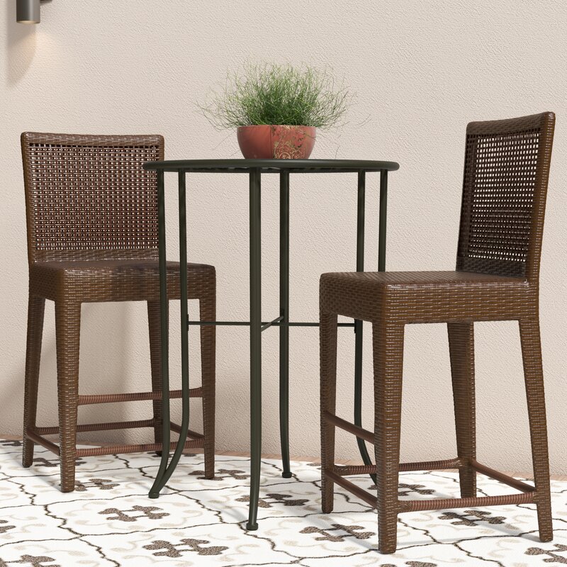 Wrought Studio Rhawnhurst 27 25 Patio Bar Stool Reviews Wayfair