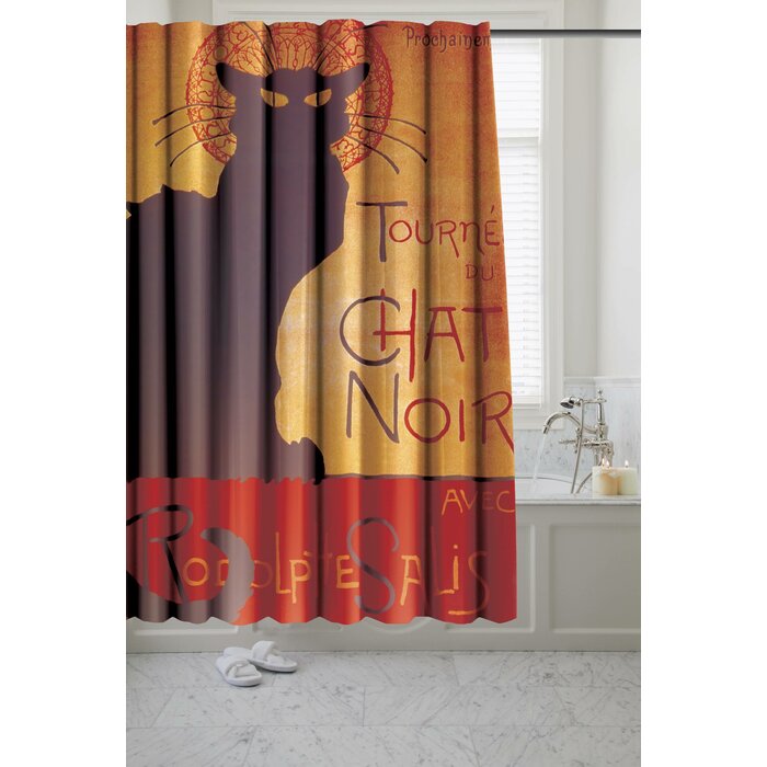 Varroville Chat Noir Museum Single Shower Curtain