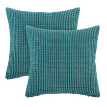 aqua throw pillows for bed