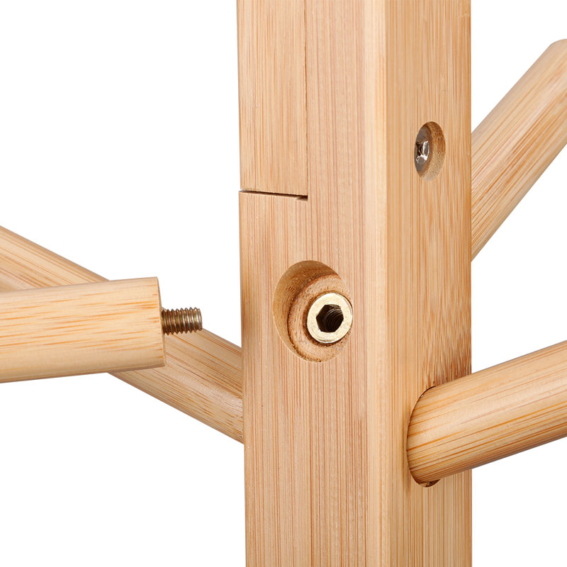 cream wooden coat stand