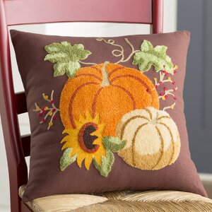 Autumn Splendo Rice Stitch Throw Pillow