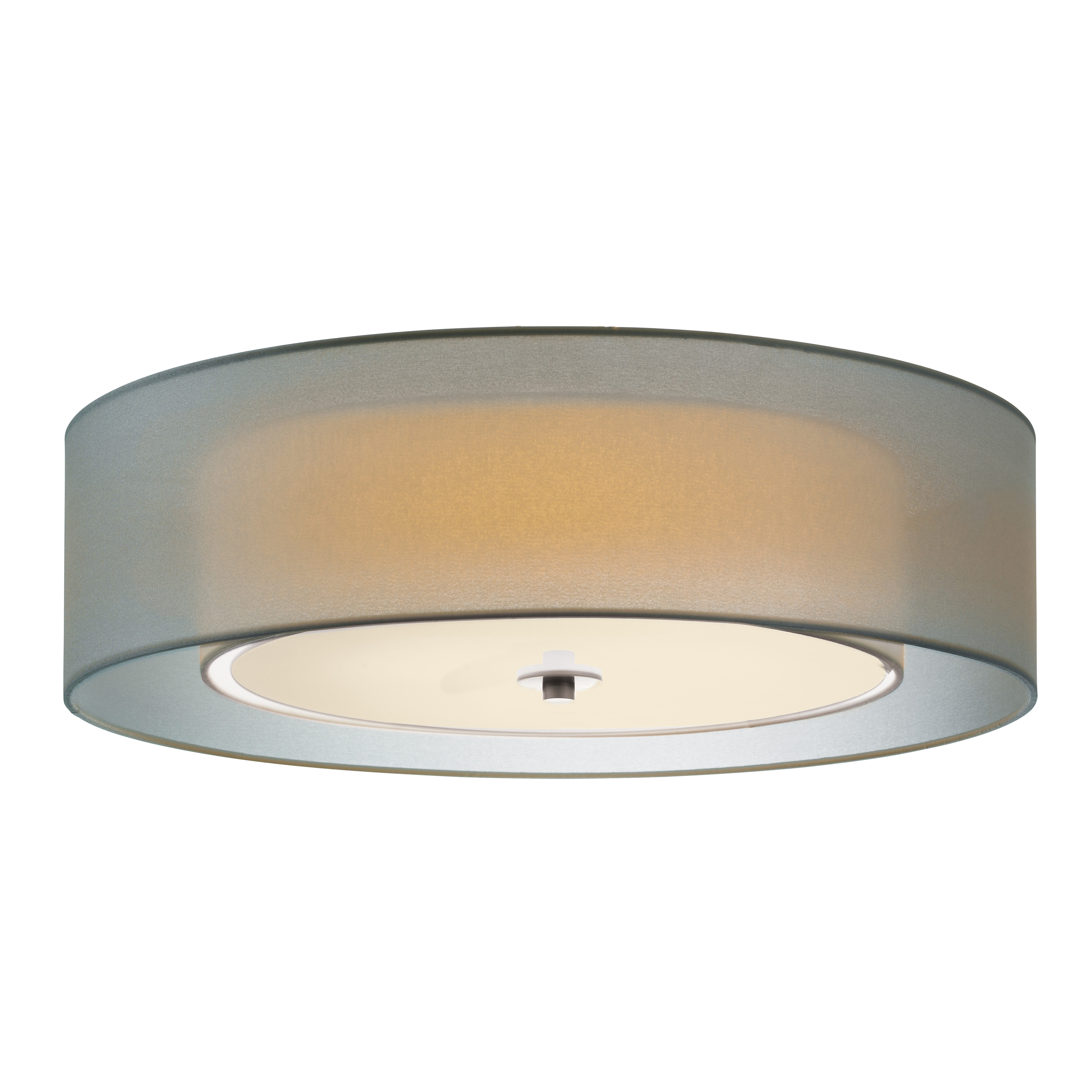 Gamero 2 Light Shaded Drum Flush Mount Reviews Allmodern