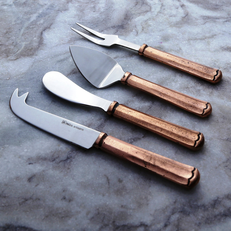 Inox Artisans Maharaja 4 Piece Cheese Knife Set Reviews Wayfair