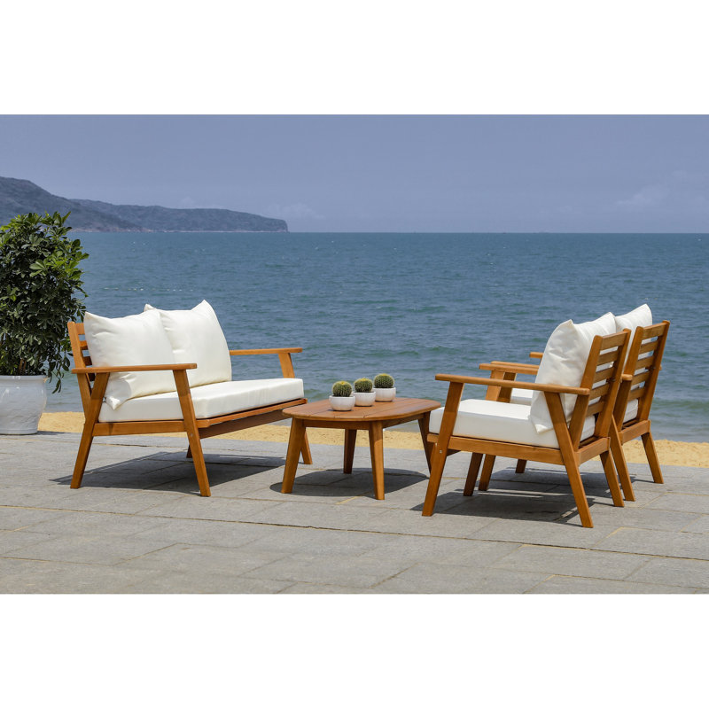 Highland Dunes Sotomayor 4 Piece Sofa Seating Group With Cushions