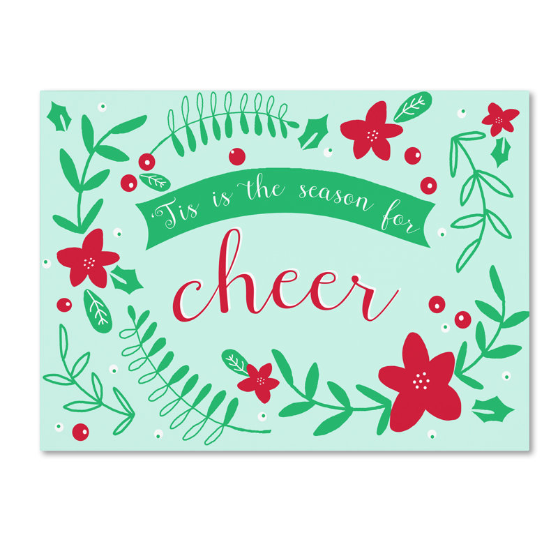Trademark Art Season For Cheer Graphic Art Print On Wrapped Canvas Wayfair