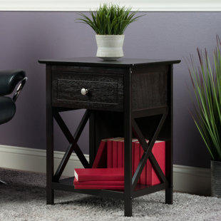 Bone End Table With Storage by Charlton Home #2