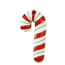 Sugared Candy Cane Ornaments 2.75" MINIATURE Christmas 24 pc 