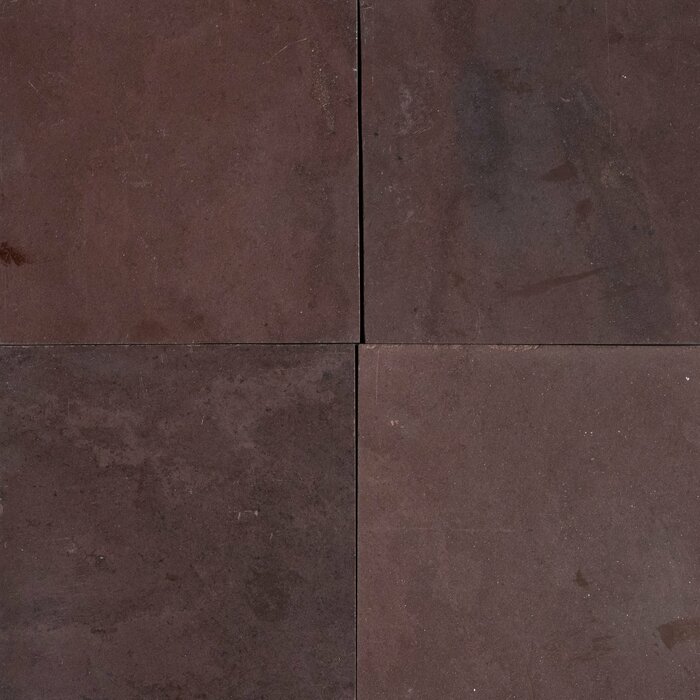 Chocolate Burgundy Polished 12x12 Slate Field Tile